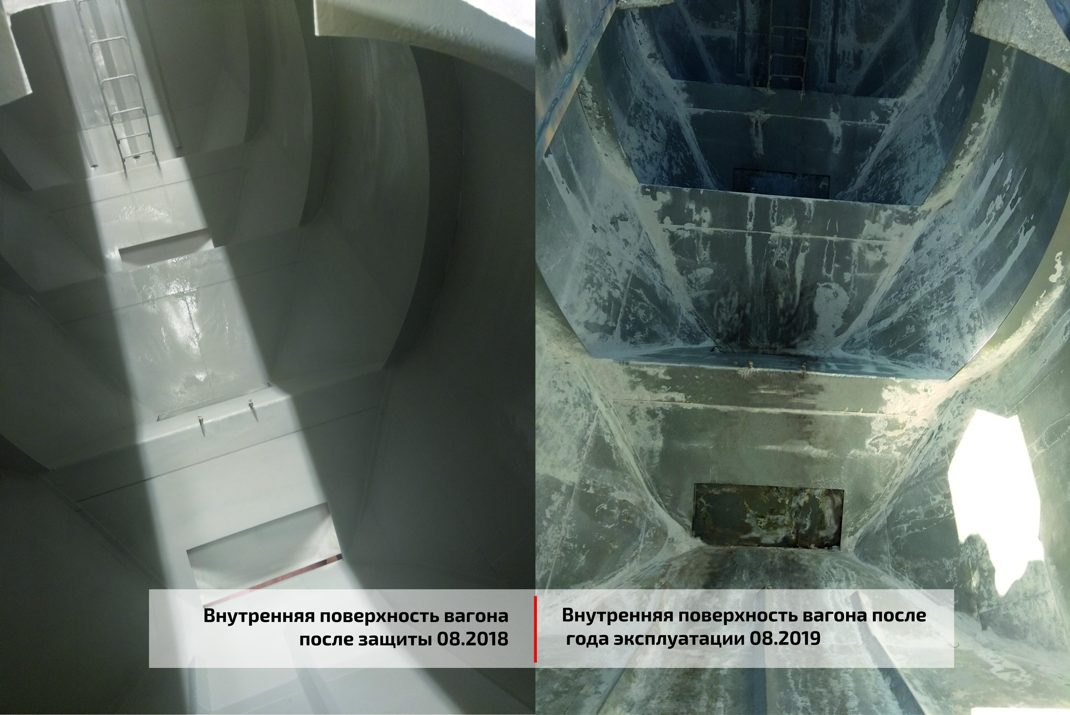 Внутренняя поверхностьвагона