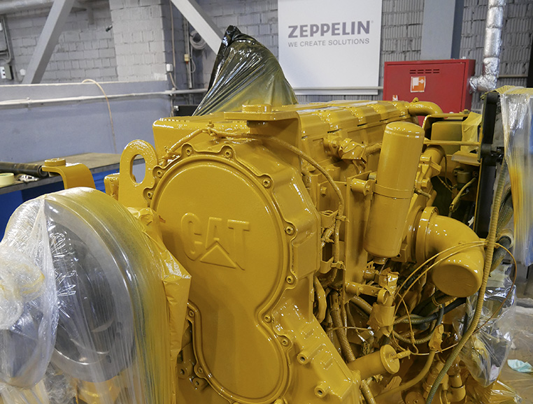 Очистка и покраска двигателя CAT C15